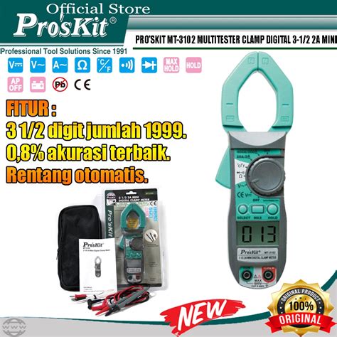 Jual Pro Skit Multitester Clamp Digital Pro Skit Mt A