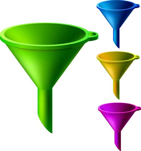 funnel silhouette illustrations royalty  vector graphics clip