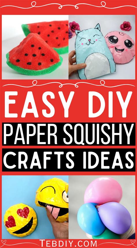 12 Diy Paper Squishy Ideas For Squeezing And Play With Teb Diy