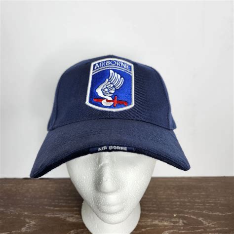 173RD Airborne Logo Military Baseball Cap Hat EUC Gem