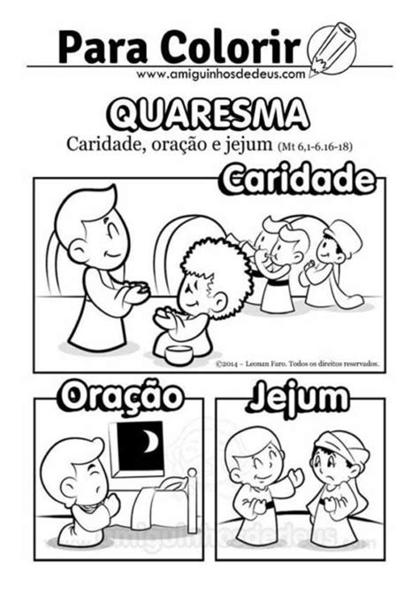 Desenhos De Quaresma Para Crian As Pintar Em Casa