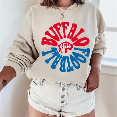 Vintage Throwback Buffalo Bills Sweatshirt Etsy