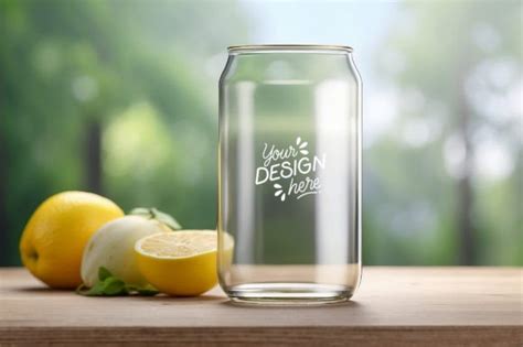 Libbey 16oz Glass Can Mockup Graphic By Mercimockups · Creative Fabrica