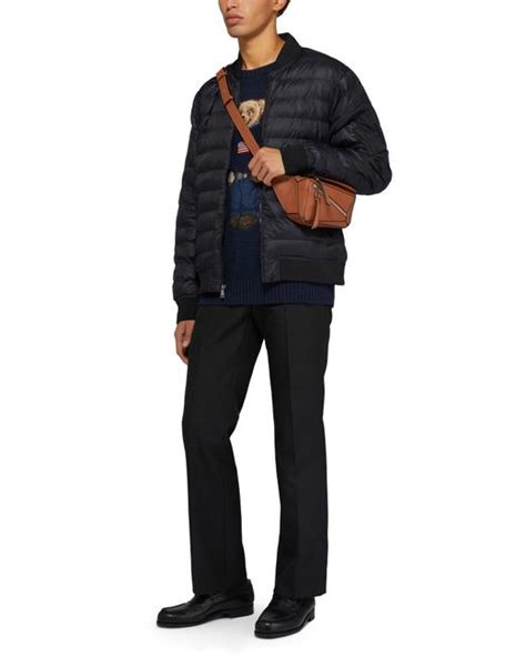 Polo Ralph Lauren Water Repellent Terra Aviator Jacket In Black For Men