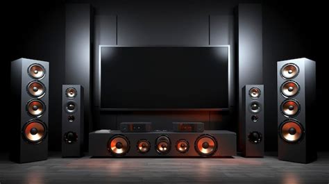 Premium AI Image | A photo of a home theater system with surround sound