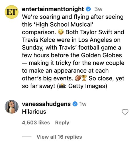 Vanessa Hudgens On Taylor Swift, Travis Kelce, High School Musical ...