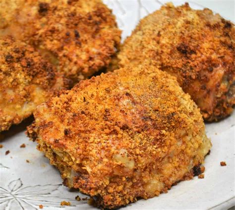 Crispy Air Fryer Panko Chicken Thighs Jersey Girl Cooks