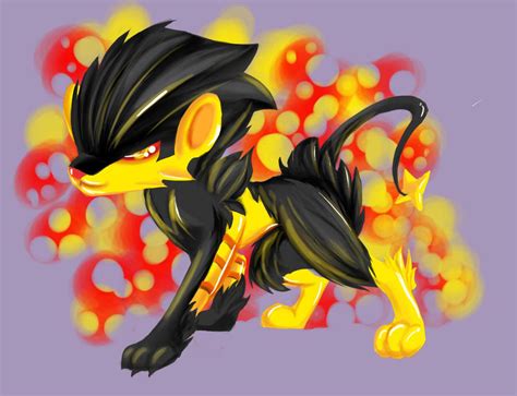 Shiny Luxray by QueenieDaMonstra on DeviantArt