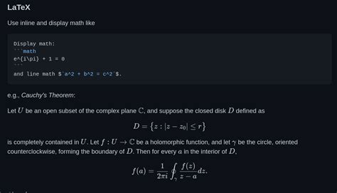 How To Show Math Equations In General Githubs Markdownnot Githubs