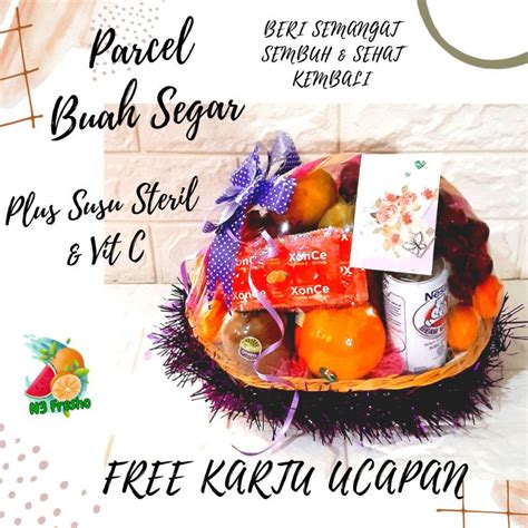 Jual Parcel Buah Segar Plus Susu Beruang Dan Vit C Free Kartu Ucapan