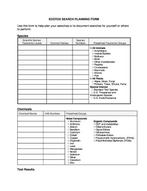 Fillable Online Cfpub Epa Ecotox Vanadium Form Fax Email Print