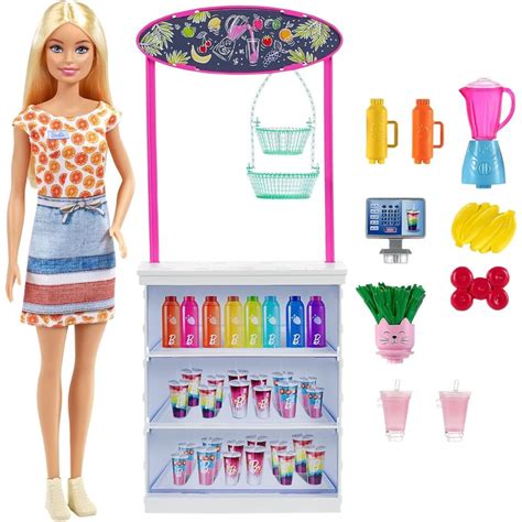 Barbie Smoothie Bar Playset With Blonde Doll The Model Shop