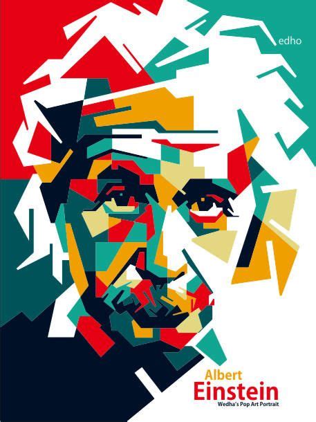 Albert Einstein In WPAP By EDHO By Edhoartwork Pop Art Posters Pop