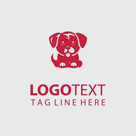 paws pups puppy logo design  vector art  vecteezy
