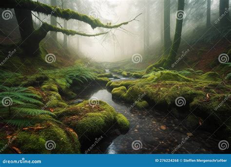 Meandering Stream Vector Illustration River Curves Cause Explanation