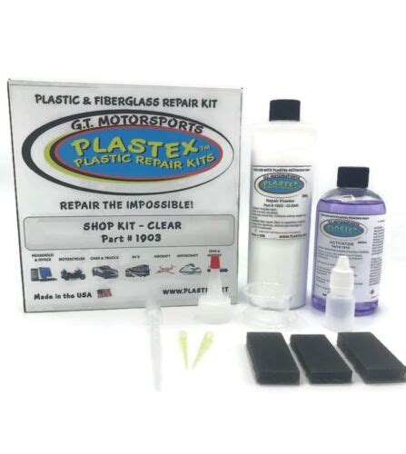 Plastex Plastic Repair Kit Large Shop Kit Clear 1903 Ebay