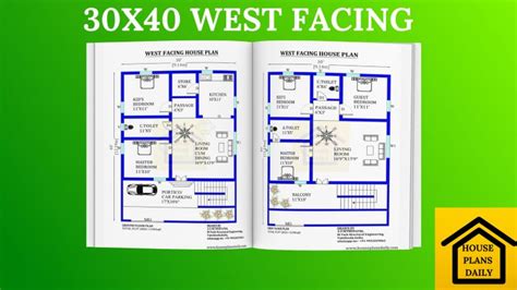 30X40 Most Attractive West Facing House Vastu Plan Is , 41% OFF