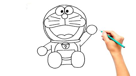 Sketch Doraemon Drawing Simple