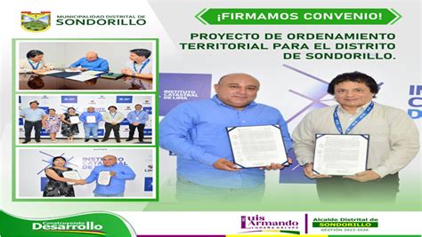 Firma De Convenio Entre La Municipalidad Distrital De Sondorillo Y El