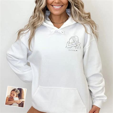 Sweat Capuche Personnalis Avec Photo Et Message Pour Ch Re Maman