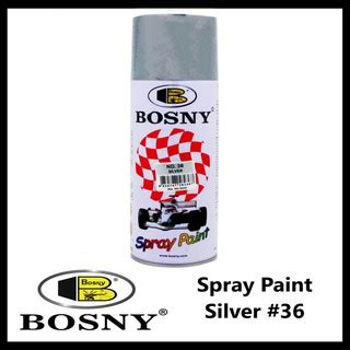 Bosny 36 Silver 100 Authentic Acrylic Spray Paint Shopee Philippines