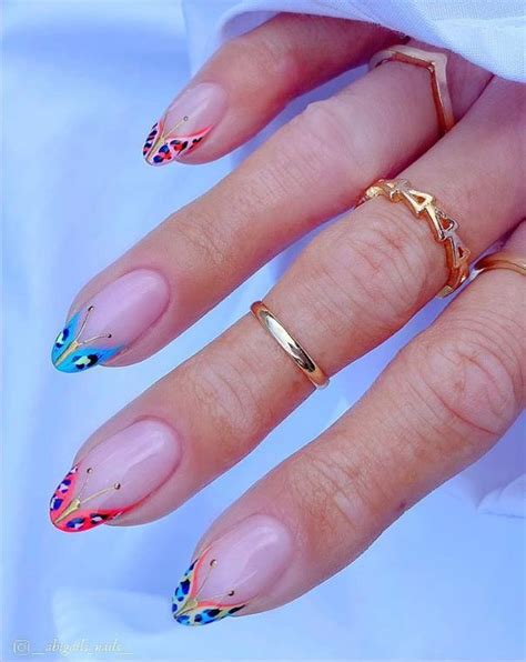 52 Amazing French Tip Nail Art Designs In The Summer Of 2021 Lilyart