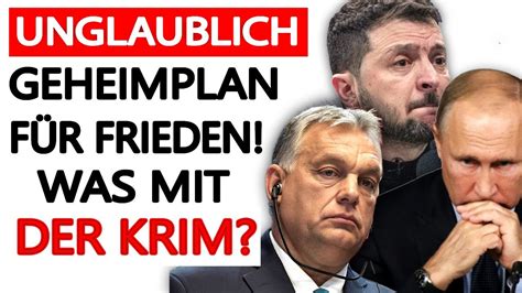 Unglaublich Orban Und Putin Planen Friedensgespr Che Geheimplan F R