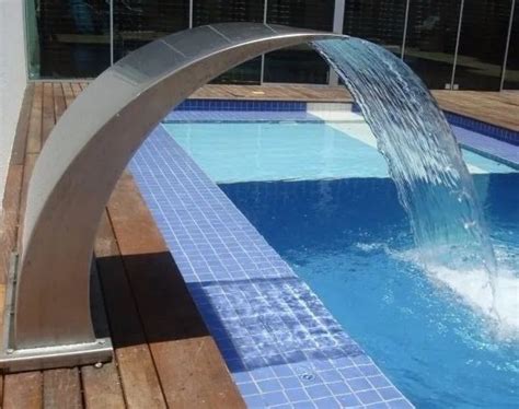 Cascata Para Piscina - Aço Inox 304 - Wave Media - 60 Cm | MadeiraMadeira