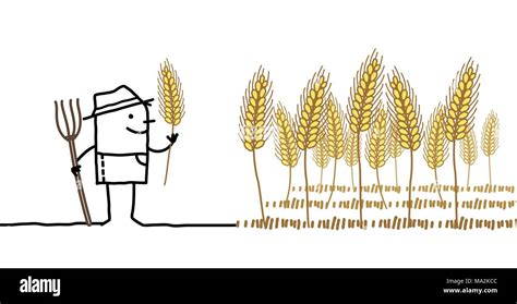 Field Of Wheat Cartoon / Agriculture computer icons field wheat illustration, cartoon wheat ...