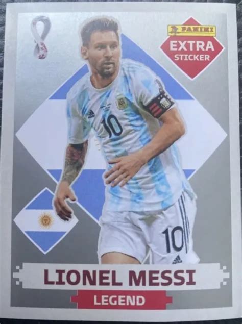 Panini Fifa Coupe Du Monde Qatar Extra Autocollant L Gende Argent