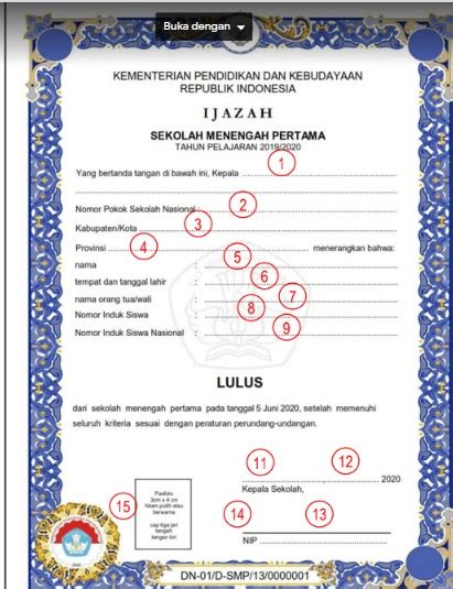 Contoh Pengisian Ijazah Paud Aplikasi Ijazah Tk Paud Ra Format Excel