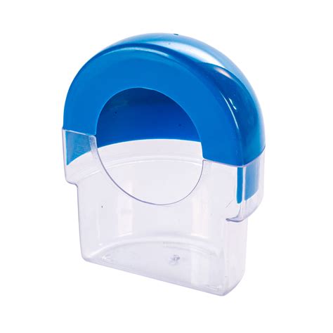 Comedouro Jel Plast Pet Piu Roller Azul Para P Ssaros Ml