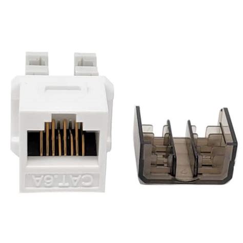 Micro Connectors Inc Cat 6a Punch Down Keystone In Jackwhite 10 Pack