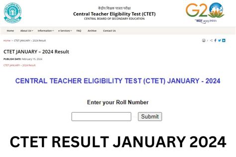 Ctet Result January 2024 Out Check Cut Off Marks And Scorecard