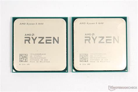 Ryzen 5 1400 and 1600 Review - NotebookCheck.net Reviews