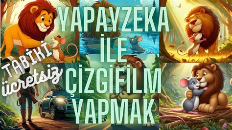 YAPAY ZEKA İLE ÜCRETSİZ ÇİZGİFİLM YAP eğitim yapayzeka çizgifilm