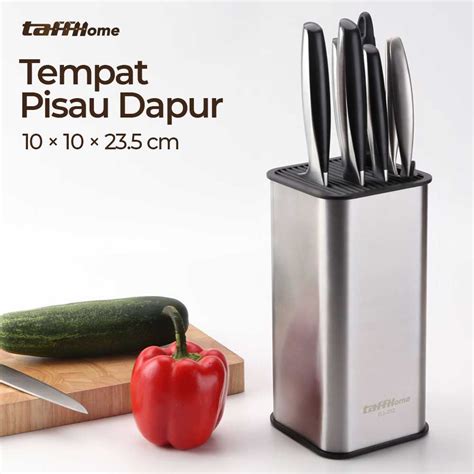 Jual Taffhome Tempat Pisau Dapur Stand Tool Knife Holder Dj