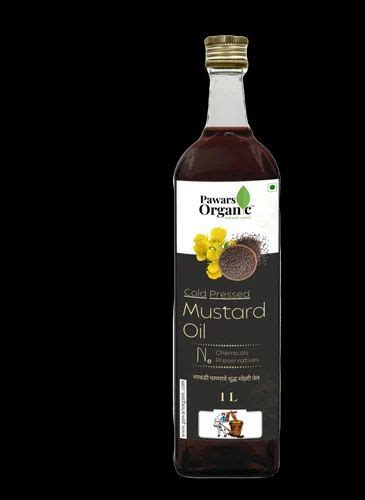 Prevent Diabetes Cold Pressed Organic Mustard Oil Packaging Size