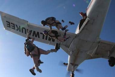 Naked Skydiving Free Falling Parachuting In The Nude Thrillist