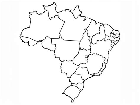 Imprimir Mapa Do Brasil Para Colorir Mundo Colorir Desenhos