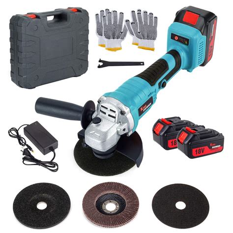 Buy Cordless Angle Grinder Set 18v Electric Cut Off Toolgrinder With