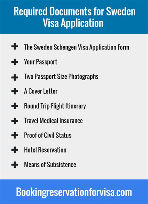 Sweden Visa Application Requirements - Schengen Visa Guide