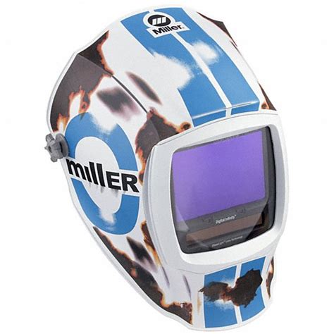 Miller Electric Auto Darkening 4 Arc Sensors Welding Helmet 494d93