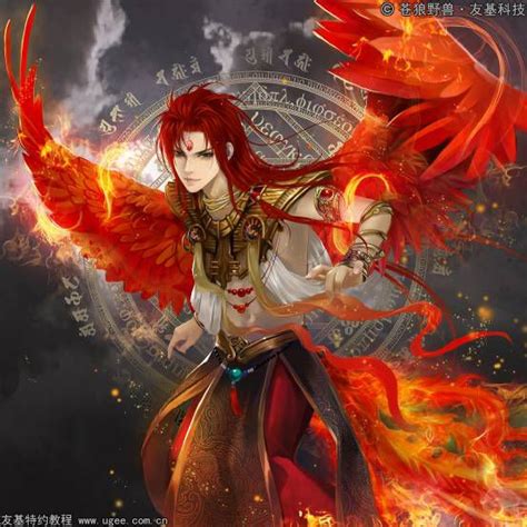 Mage Phoenix Fenix Arte Fantasía Anime Fantasia Arte De Fantasía Oscura