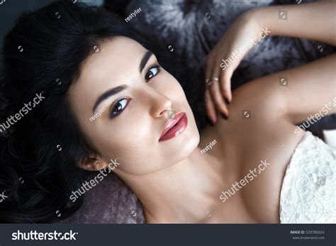 Beautiful Brunette Woman Shot Hairstyle Sexy Stock Photo Shutterstock