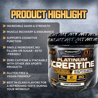 Muscletech Essential Series Platinum Creatine Workout Support