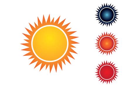 Sun Logo And Symbol Landscape Vector V11 Templatemonster