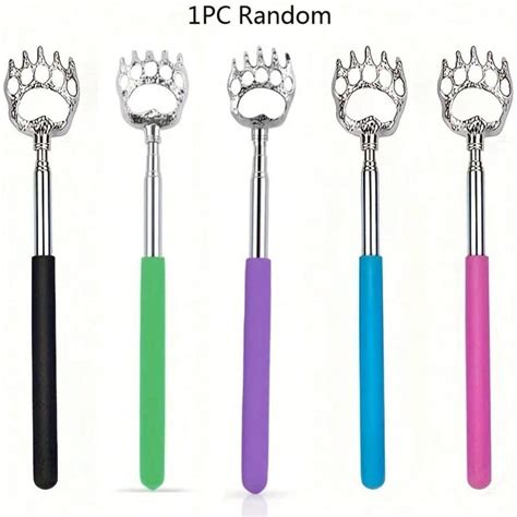 1 Pack Back Scratcher Bear Claw Metal Telescopic Backscratcher