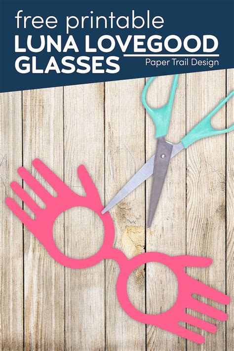 Print These Free Printable Luna Lovegood Glasses And Make Your Own Diy Last Minute Harry Potter