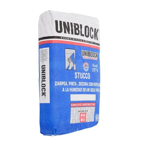 ESTUCO UNIBLOCK E CON FIBRA 40 KG The Home Depot México